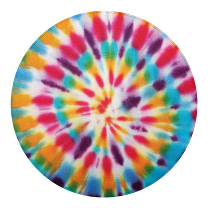 Bright Swirl Tie Dye Print Round Blanket