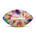 Bright Swirl Tie Dye Print Rugby Ball