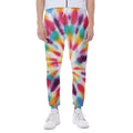 Bright Swirl Tie Dye Print Joggers