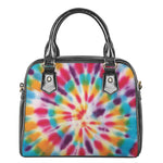 Bright Swirl Tie Dye Print Shoulder Handbag