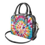 Bright Swirl Tie Dye Print Shoulder Handbag