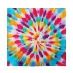Bright Swirl Tie Dye Print Silk Bandana