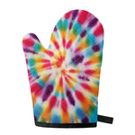 Bright Swirl Tie Dye Print Single Oven Mitt