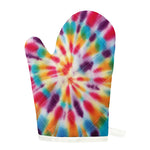 Bright Swirl Tie Dye Print Single Oven Mitt