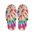 Bright Swirl Tie Dye Print Slippers