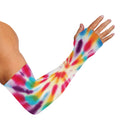 Bright Swirl Tie Dye Print Sun Protection Arm Sleeves