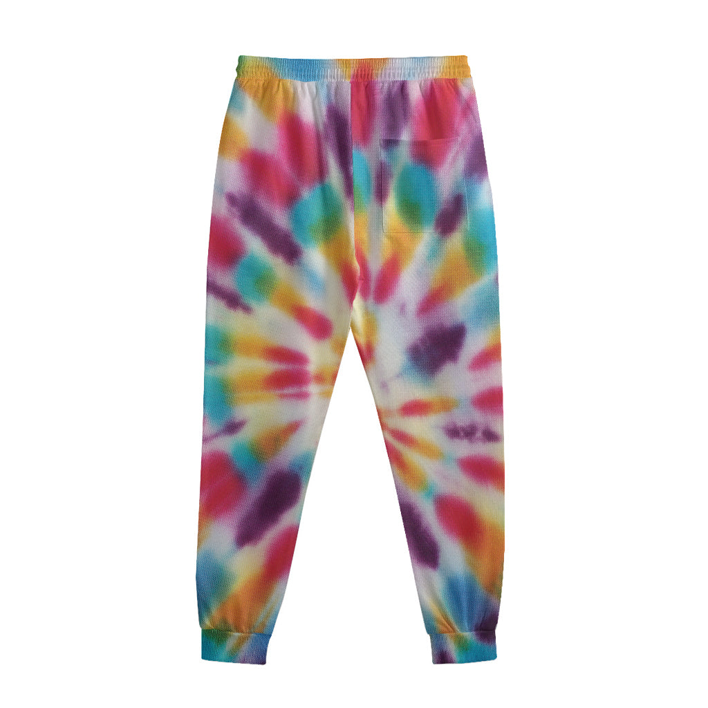 Bright Swirl Tie Dye Print Sweatpants