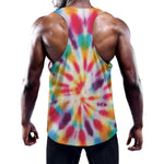 Bright Swirl Tie Dye Print Training Tank Top