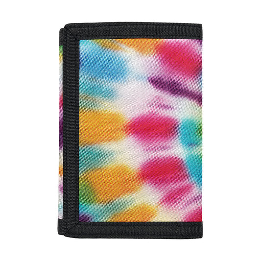 Bright Swirl Tie Dye Print Trifold Wallet