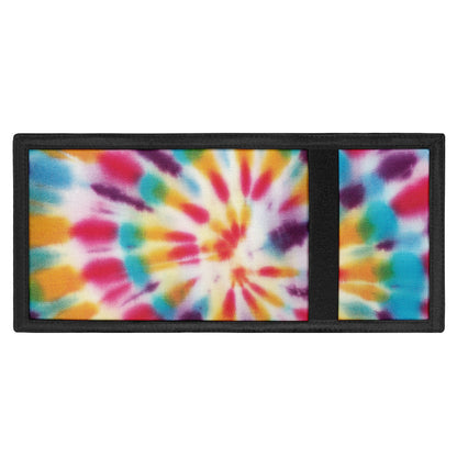 Bright Swirl Tie Dye Print Trifold Wallet