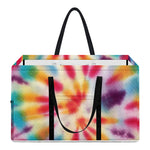 Bright Swirl Tie Dye Print Utility Tote Bag