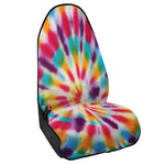 Bright Swirl Tie Dye Print Waterproof Car Seat Cover