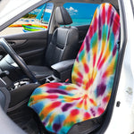 Bright Swirl Tie Dye Print Waterproof Car Seat Cover