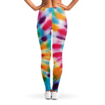 Bright Swirl Tie Dye Print Women's Leggings