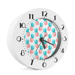 Bright Zig Zag Pineapple Pattern Print Alarm Clock