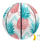 Bright Zig Zag Pineapple Pattern Print Basketball