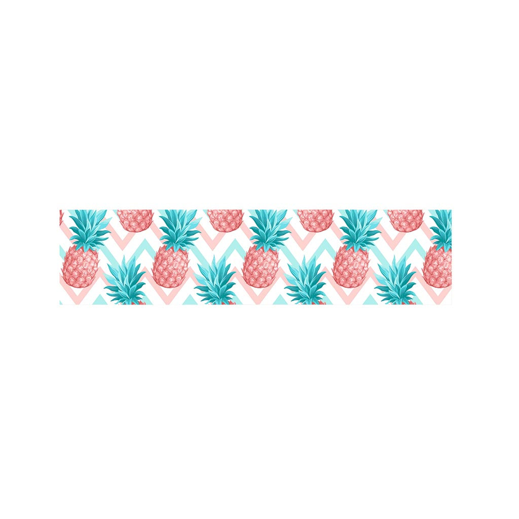 Bright Zig Zag Pineapple Pattern Print Bed Runner