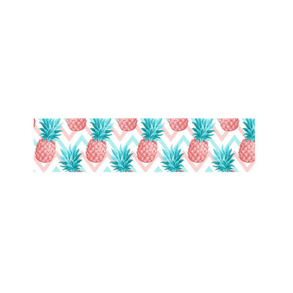 Bright Zig Zag Pineapple Pattern Print Bed Runner