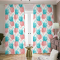 Bright Zig Zag Pineapple Pattern Print Dimout Pencil Pleat Curtains