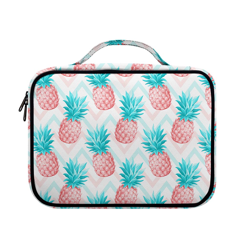 Bright Zig Zag Pineapple Pattern Print Briefcase Bible Bag