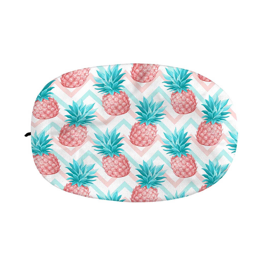 Bright Zig Zag Pineapple Pattern Print Car Side Mirror Covers