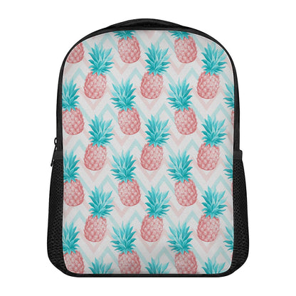 Bright Zig Zag Pineapple Pattern Print Casual Backpack