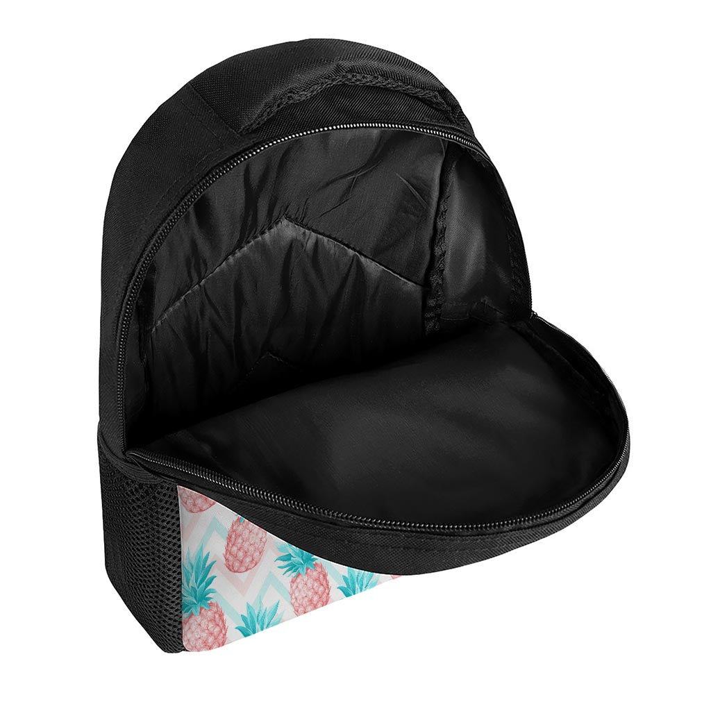 Bright Zig Zag Pineapple Pattern Print Casual Backpack