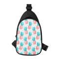 Bright Zig Zag Pineapple Pattern Print Sling Bag