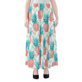 Bright Zig Zag Pineapple Pattern Print Chiffon Maxi Skirt