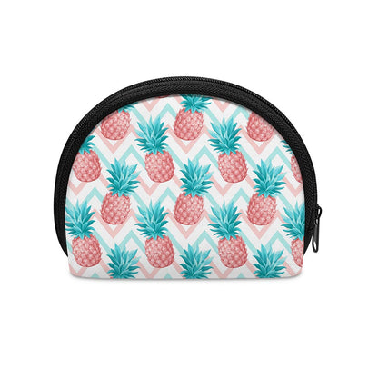 Bright Zig Zag Pineapple Pattern Print Coin Purse