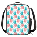 Bright Zig Zag Pineapple Pattern Print Crossbody Lunch Bag
