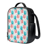 Bright Zig Zag Pineapple Pattern Print Crossbody Lunch Bag