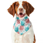 Bright Zig Zag Pineapple Pattern Print Dog Bandana
