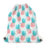 Bright Zig Zag Pineapple Pattern Print Drawstring Bag