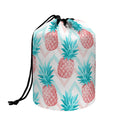 Bright Zig Zag Pineapple Pattern Print Drawstring Makeup Bag