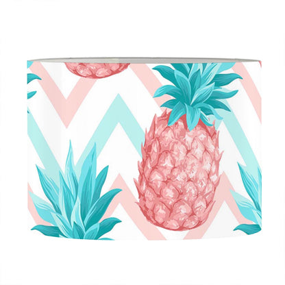 Bright Zig Zag Pineapple Pattern Print Drum Lamp Shade
