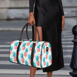 Bright Zig Zag Pineapple Pattern Print Duffle Bag