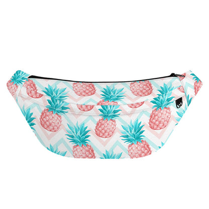 Bright Zig Zag Pineapple Pattern Print Fanny Pack