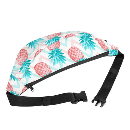 Bright Zig Zag Pineapple Pattern Print Fanny Pack