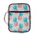 Bright Zig Zag Pineapple Pattern Print Front Pocket Bible Bag