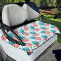 Bright Zig Zag Pineapple Pattern Print Golf Cart Seat Cover