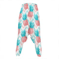Bright Zig Zag Pineapple Pattern Print Hammer Pants