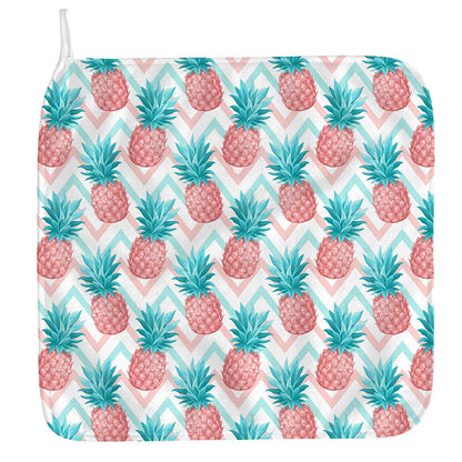 Bright Zig Zag Pineapple Pattern Print Hand Towel