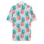 Bright Zig Zag Pineapple Pattern Print Hawaiian Shirt