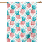 Bright Zig Zag Pineapple Pattern Print House Flag