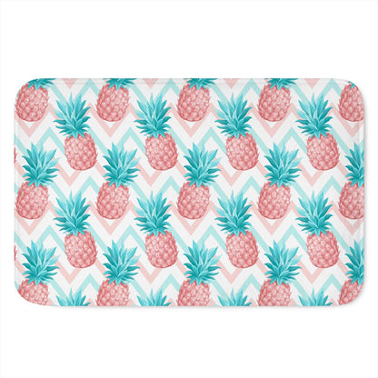 Bright Zig Zag Pineapple Pattern Print Indoor Door Mat
