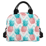 Bright Zig Zag Pineapple Pattern Print Insulated Lunch Bag