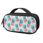 Bright Zig Zag Pineapple Pattern Print Insulin Cooler Travel Case