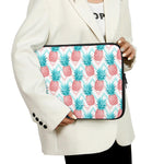 Bright Zig Zag Pineapple Pattern Print Laptop Sleeve