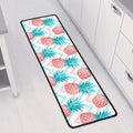 Bright Zig Zag Pineapple Pattern Print Long Kitchen Mat